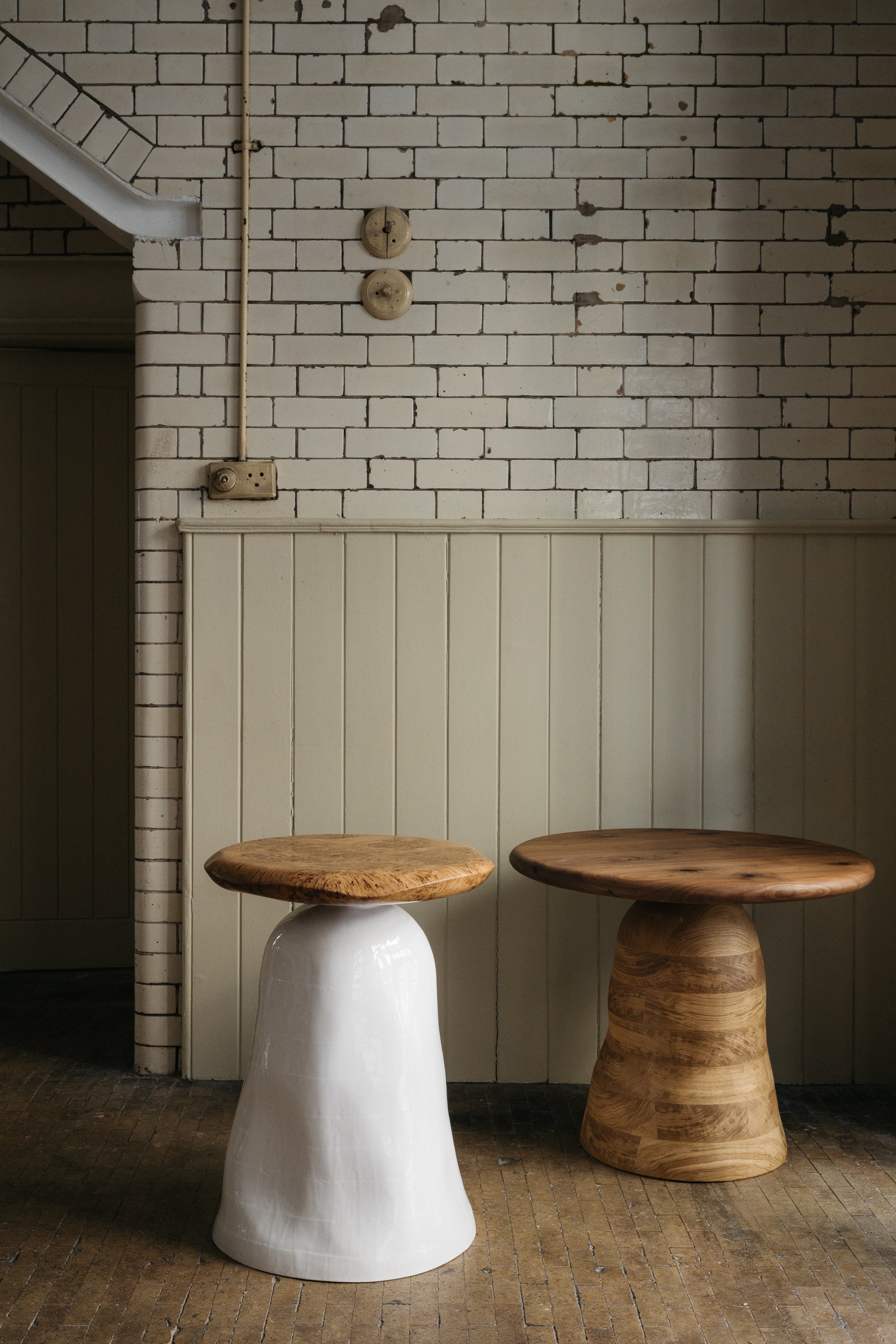 Merrivale Side Table - Wooden Base