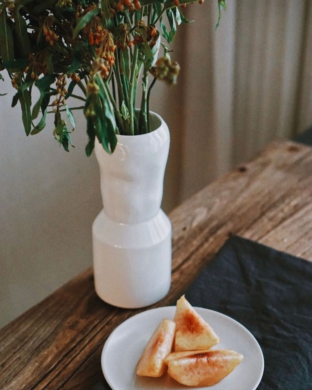 White Bunch Vase