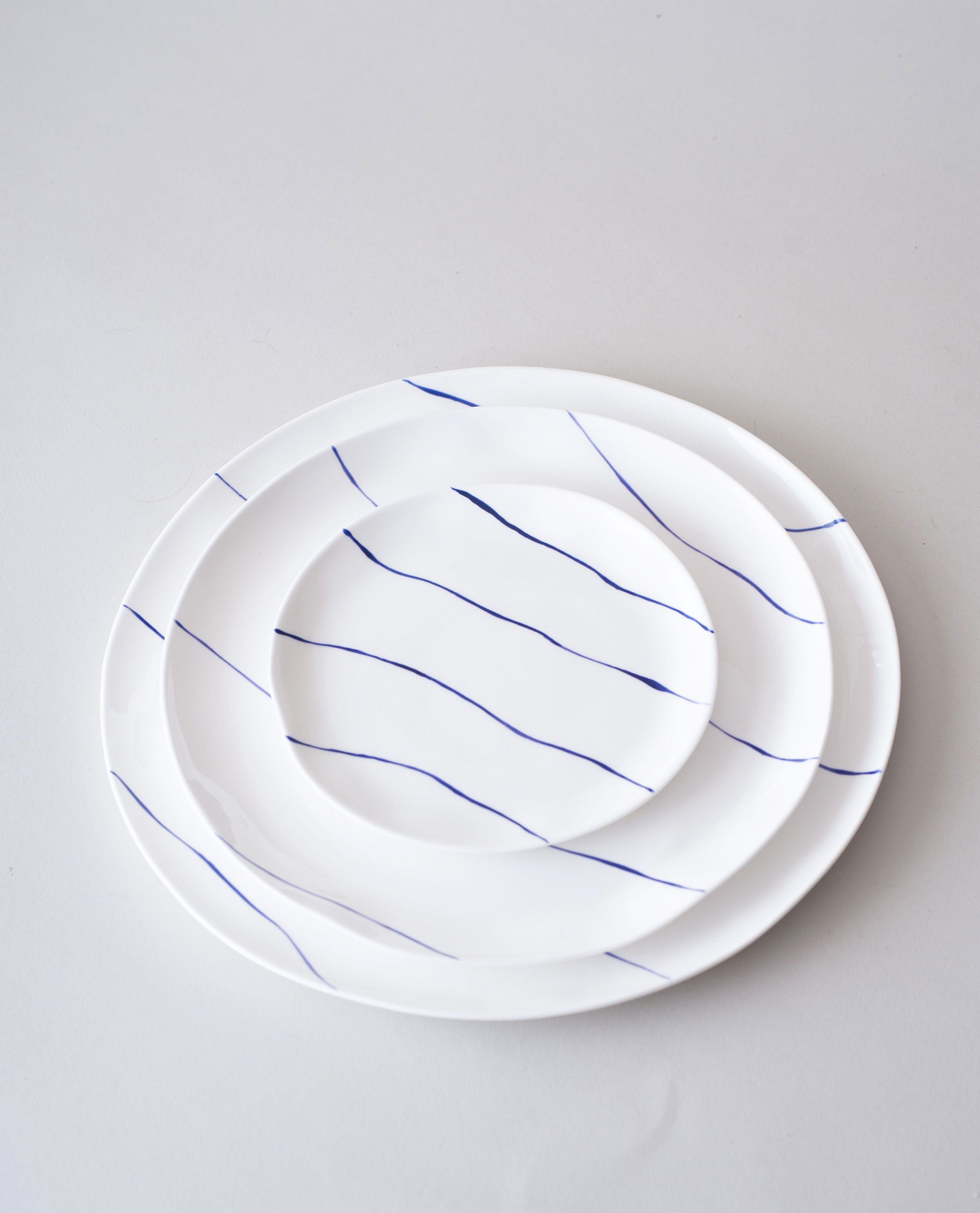 Striped Cake Plate