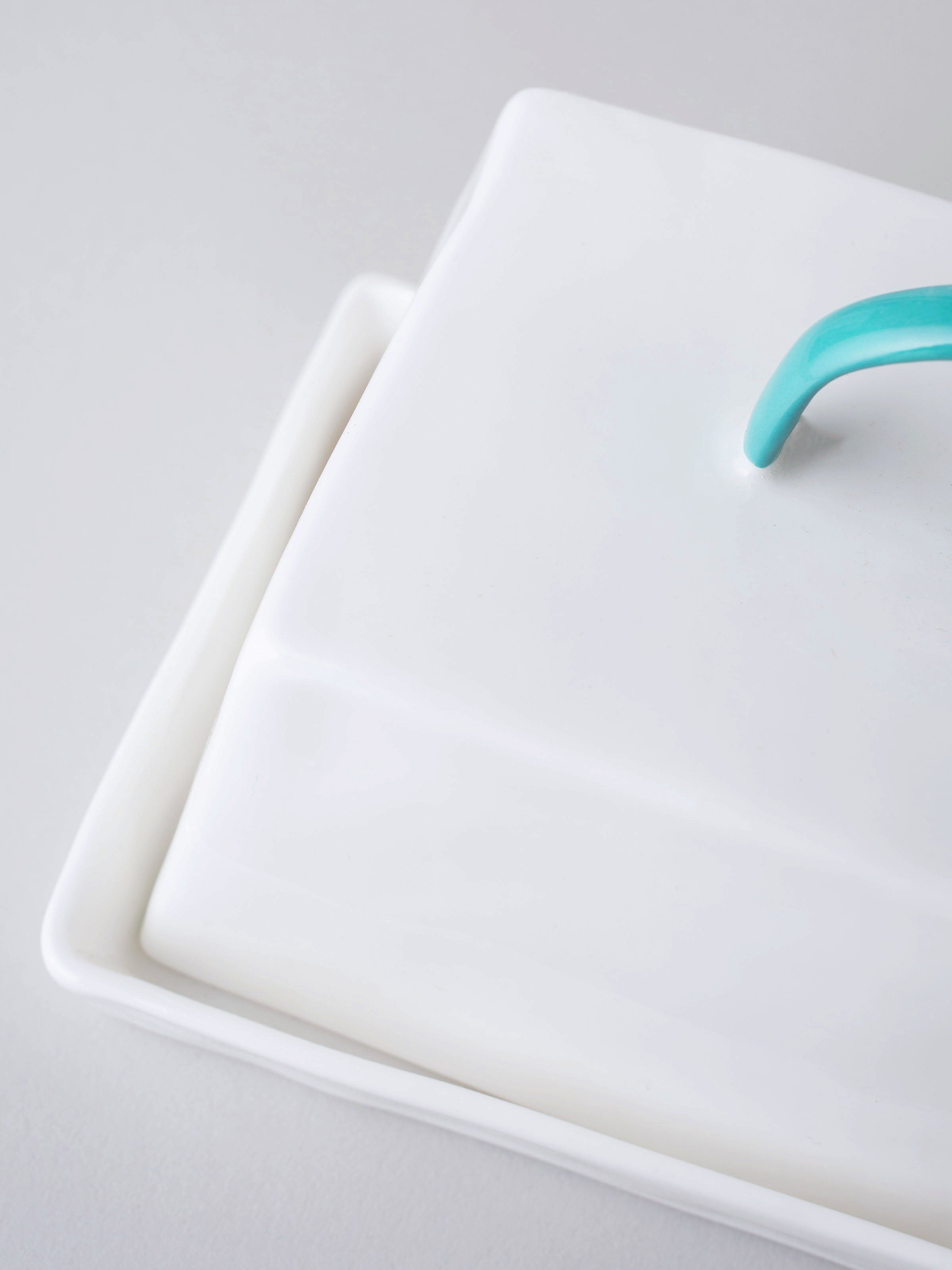 Teal Butter Dish