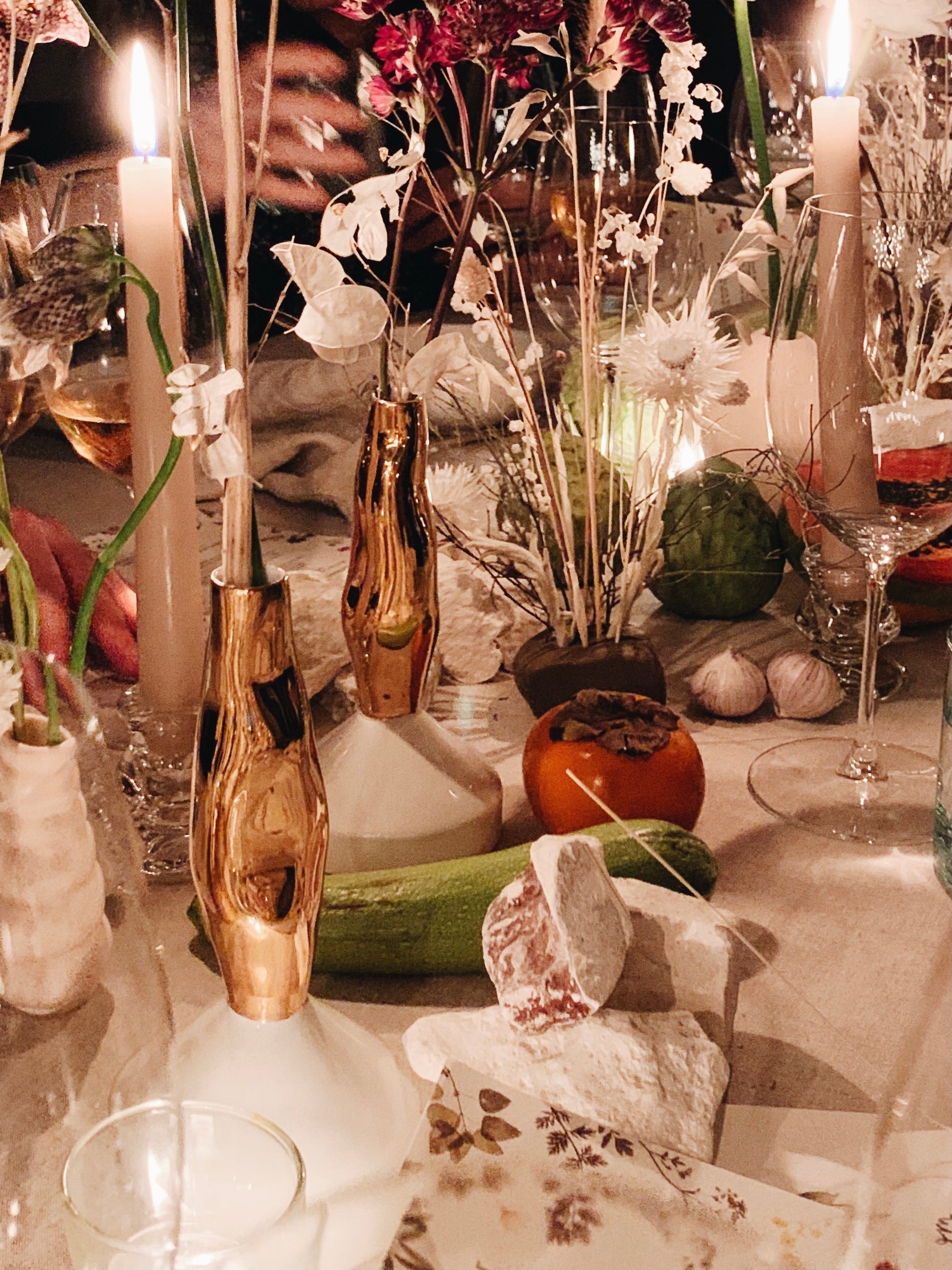 Gold Bud Vase