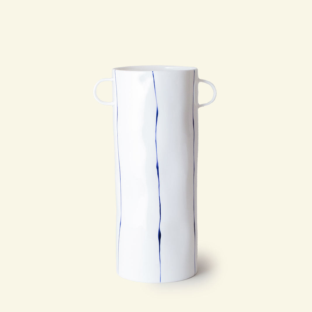 Striped Handled Vase